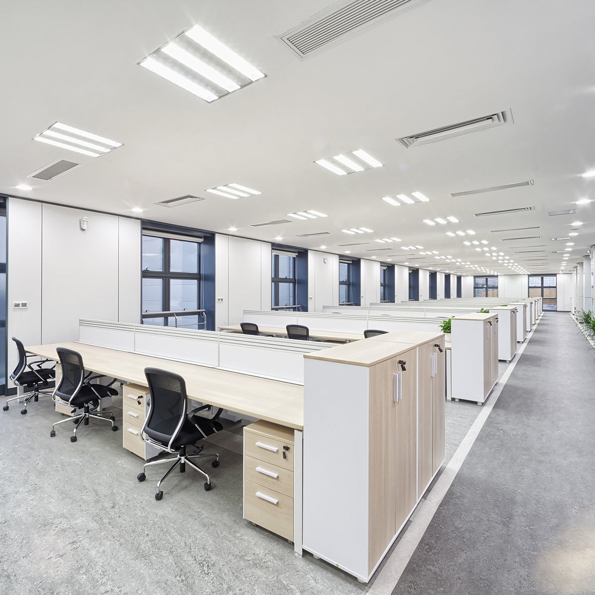 Ajax MotionProtect installed in an office enviroment.