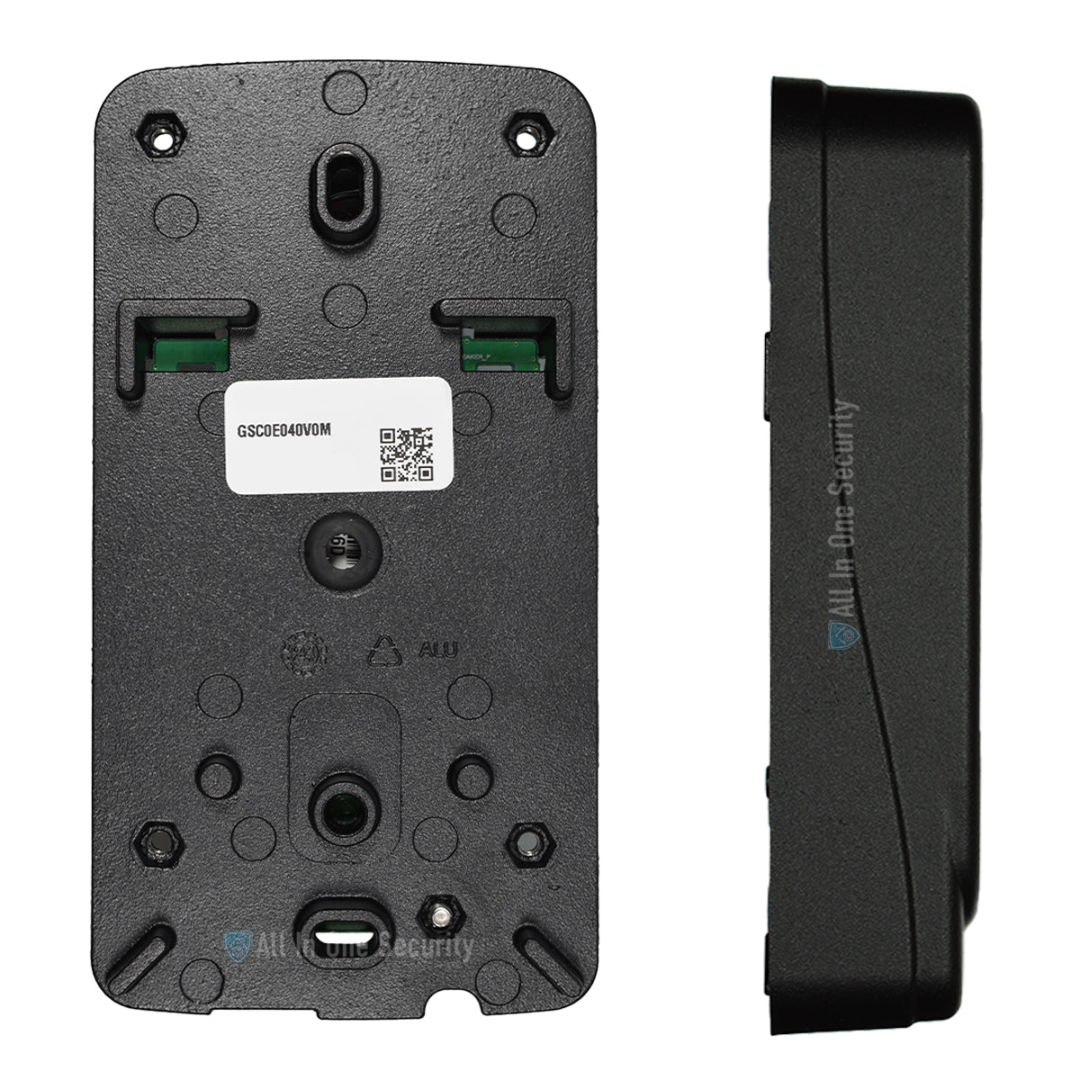 Centurion G-Speak Ultra 4-Button Metal Gate Station back and side view.