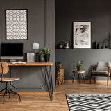 Ajax Hub 2 4G in white mounted in a modern home for smart wireless security control.