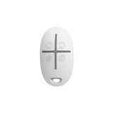 Ajax SpaceControl white 4-button remote for arming, disarming, and controlling wireless security system with ease and reliability.