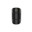 Ajax CombiProtect wireless indoor motion and glass break sensor in black, front view, smart home security device