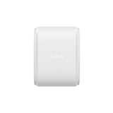 Ajax Wireless Outdoor Dual Curtain Sensor in white, front view, designed for reliable perimeter security and motion detection.