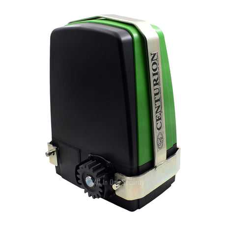 Rear view with anti-theft bracket showing durable steel protection for motor security.