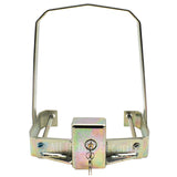 Centurion D6 Smart anti-theft bracket front view with lock and key, offering strong security for automatic gate motors.