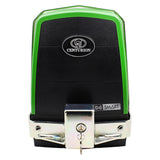 Centurion D6 Smart gate motor front view with anti-theft bracket and lock, providing secure automatic gate protection.