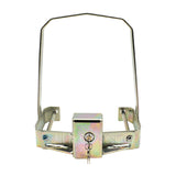 Centurion D3 Smart anti-theft bracket front view with lock and keys for secure gate motor protection.