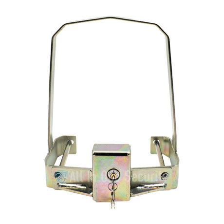 Centurion D5 Smart anti-theft bracket front view with secure lock mechanism for protecting gate motor from theft.