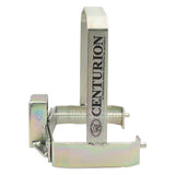 Centurion D5 Smart anti-theft bracket side view showing durable steel design for secure gate motor protection.
