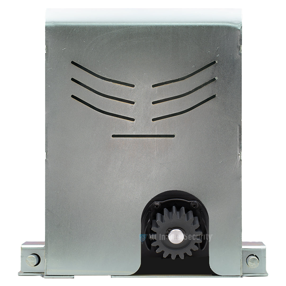 Motorsafe Enclosed Anti-Theft bracket installed on a Centurion D6 SMART gate motor - All In One Security