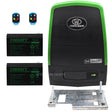 Centurion D6 Smart Sliding Gate Motor with two 4-button remotes,  batteries and baseplate – All In One Security)