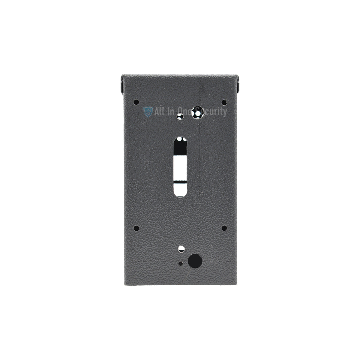 Back View with mounting holes and weather-resistant design.