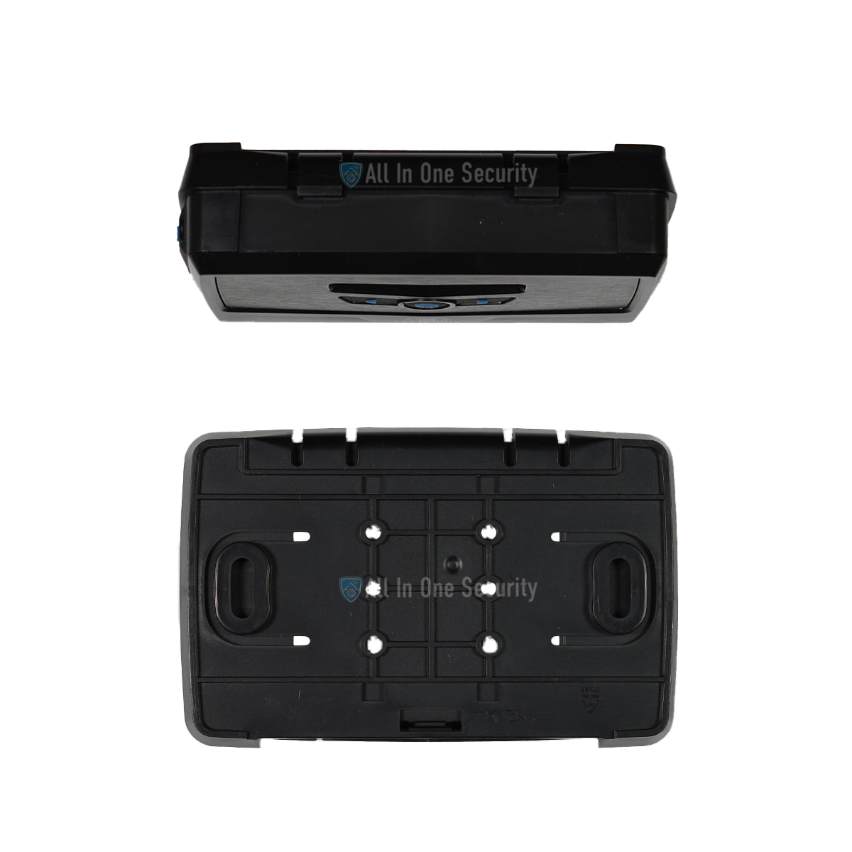 Back plate with mounting holes.