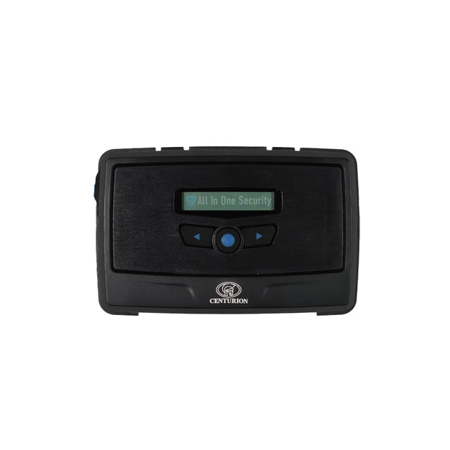 Centurion G-Speak Ultra GSM intercom controller with display and navigation buttons.