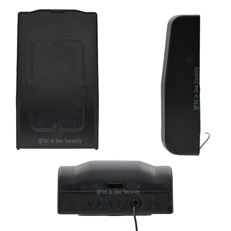 Centurion Nova Helix 2 channel receiver, front, side and bottom view.