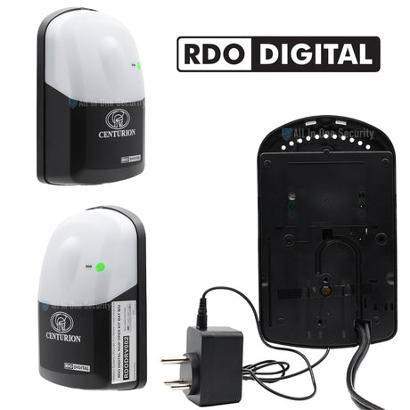 Centurion RDO Digital controller back and side views with power adapter.