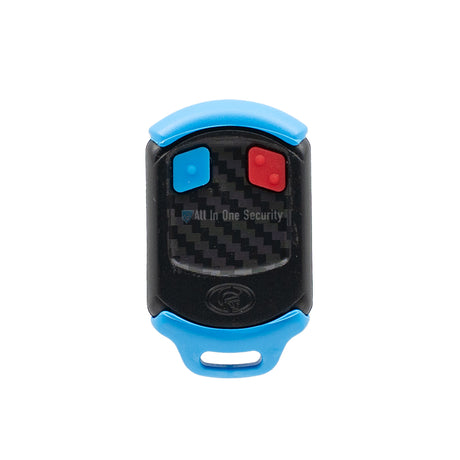 Blue Centurion Nova 2 Button Remote 433Mhz Front View