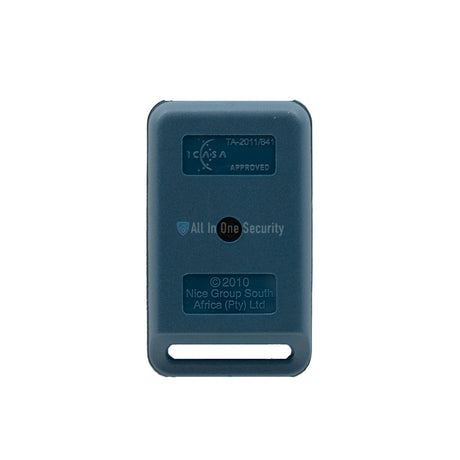 Back view of ET Blu Mix button remote.