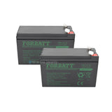 Two 12V 7.2Ah Forbatt batteries