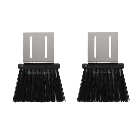 A pair of JVA Gate Mate sliding gate brushes
