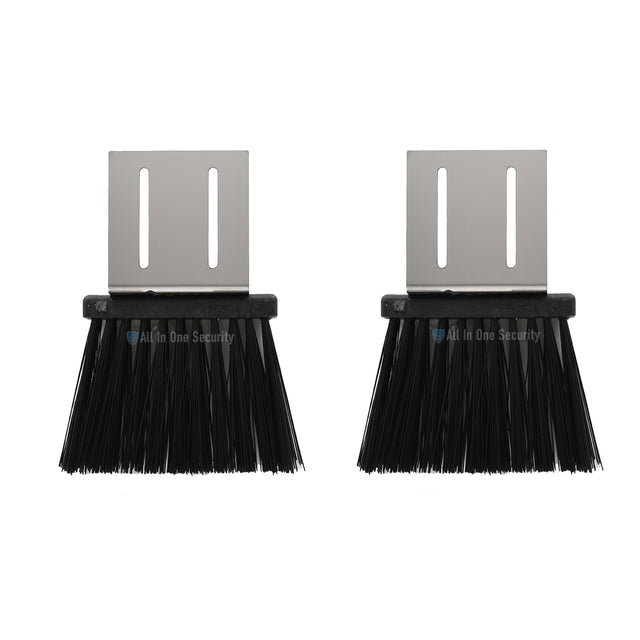 A pair of JVA Gate Mate sliding gate brushes