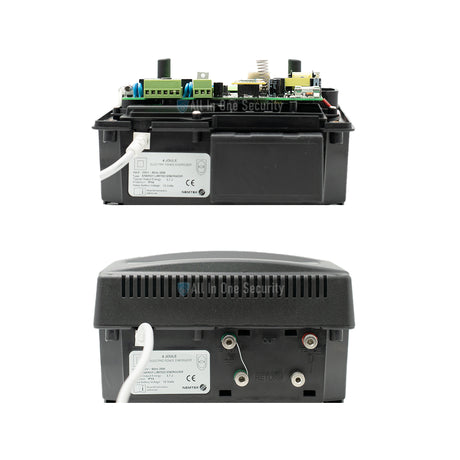 Bottom view of Nemtek Merlin 4i Electric Fence Energizer with keypad.