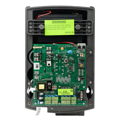 Inside view of Nemtek Merlin Stealth M18S electric fence energizer. 