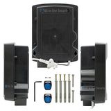 Back view with accessories.