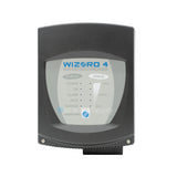 Front view of Nemtek Wizord 4i electric fence energizer with LED indicators.