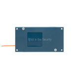 Nice ET Blu Mix 1 channel receiver back view with mounting holes and wiring slot for secure gate and garage door automation systems.