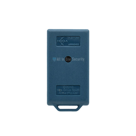 Back view of Nice ET Blu Mix 6-button remote control ICASA approved.