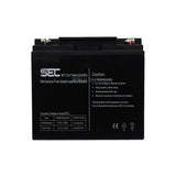 ProSec 12V 18Ah maintenance-free sealed lead acid battery, rechargeable power supply front view