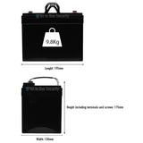 ProSec 12V 33AH SLA battery with dimensions: 195mm length, 130mm width, 175mm height, and weight of 9.8kg