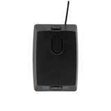 Sherlotronics 2 channel receiver 403MHz front view with durable black housing and antenna for wireless security systems