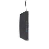 Sherlotronics 3 channel 403MHz receiver side view showing compact black casing design with attached antenna for wireless control