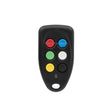 Sherlotronics 6-button remote transmitter 403 MHz front view featuring six multicolored buttons.