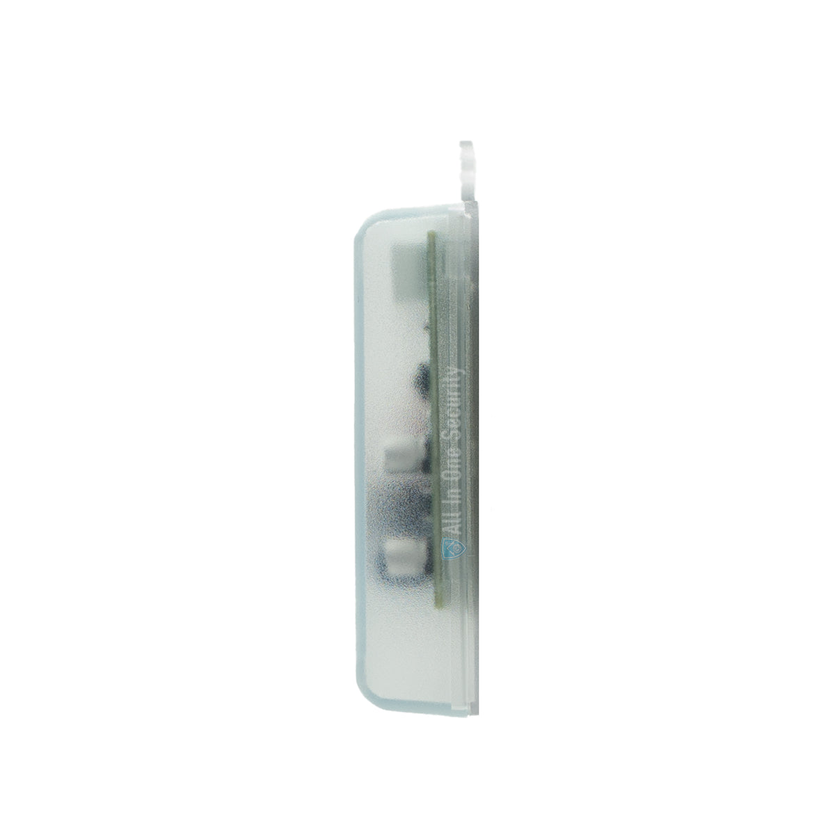 Sherlotronics multifunction digital timer module side view with slim transparent casing and internal PCB partially visible