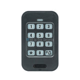 Sherlotronics wireless 9-channel 1000 user keypad front view with numeric buttons, star, zero, hash, and bell key.