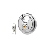 60mm stainless steel discuss padlock with two keys