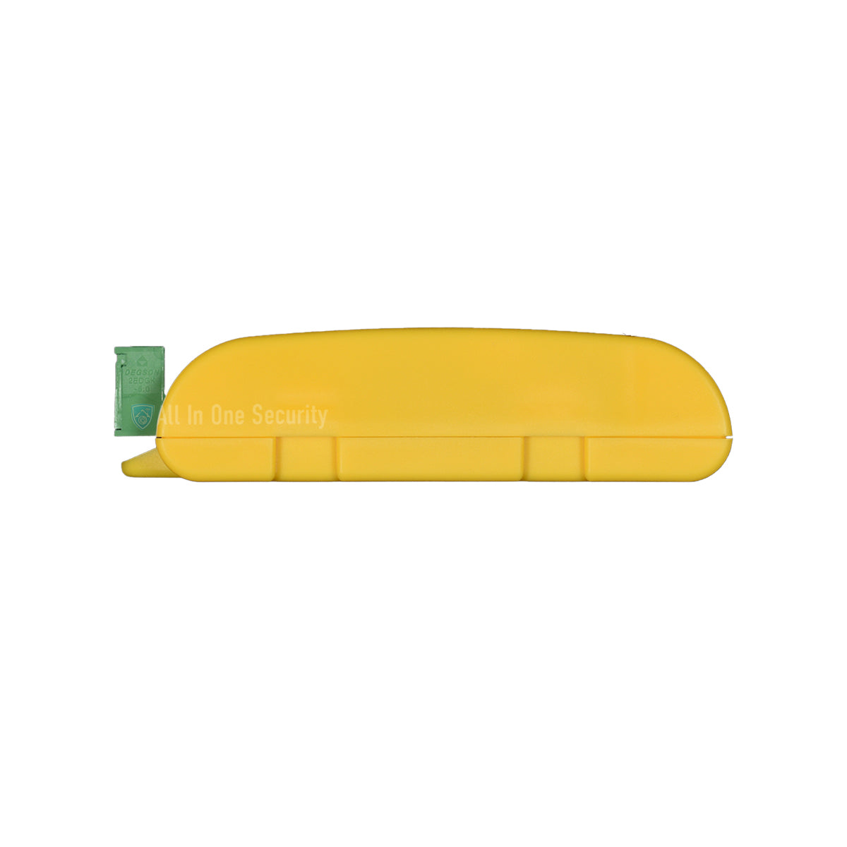 Centurion Flux SA 1-channel loop detector side view in yellow housing, designed for vehicle detection and access control systems