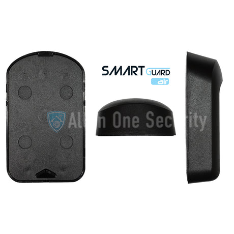 Centurion SmartGuard Air wireless keypad shown in front, side, and top views for gate and access control