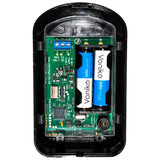 Centurion SmartGuard Air wireless keypad internal PCB view with batteries and electronic circuit components