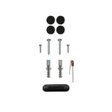 Centurion SmartGuard wired access keypad fastener set with screws, plugs, LED, pads, and branded cover.